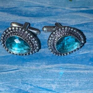 Topaz Silver Cufflinks